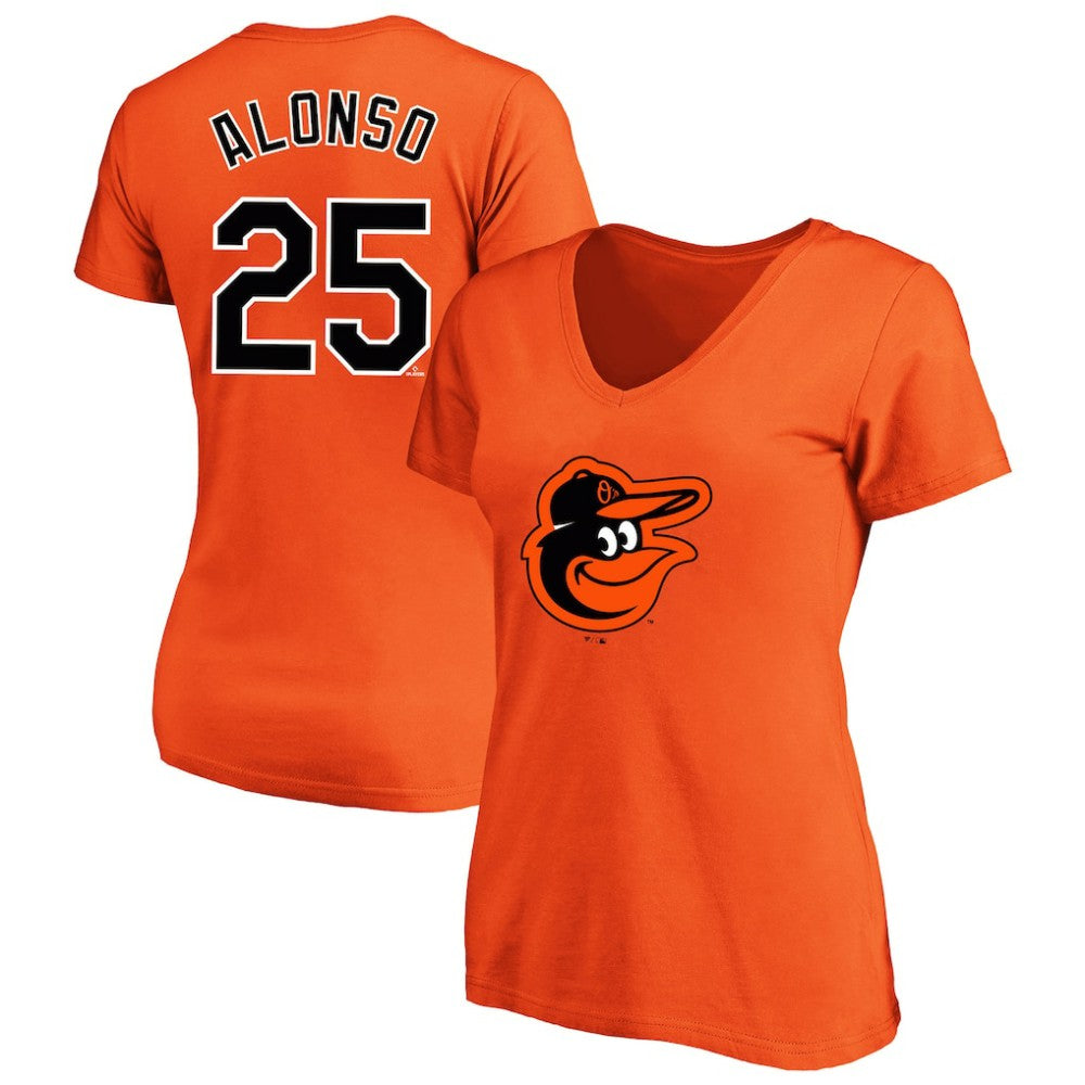 Pete Alonso Baltimore Orioles Profile Women's Plus Size Name & Number V-Neck T-Shirt Discount