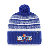 Denver Broncos '47 Tavern Cuffed Knit Hat with Pom - Royal - 47 brand