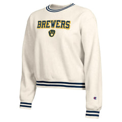 Milwaukee Brewers Champion Women's Reverse Weave Sweatshirt Outlet
