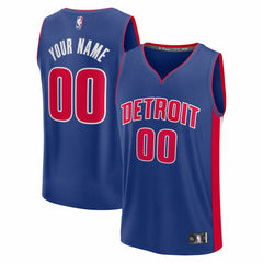 Fanatics Detroit Pistons Fastbreak Custom Jersey Icon Editi- Blue