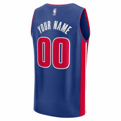 Fanatics Detroit Pistons Fastbreak Custom Jersey Icon Editi- Blue