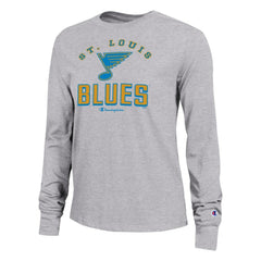 St. Louis Blues Champion Women's Core Long Sleeve T-Shirt - Gray | NHL on sale