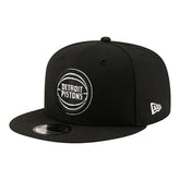 New Era Detroit Pistons Team 9FIFTY Snapback Hat Black/White