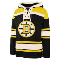 Jeremy Swayman Boston Bruins '47 Player Name & Number Lacer Hoodie - Black | 47 brand discount
