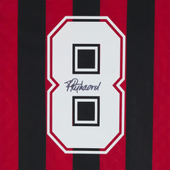 Frank Rijkaard AC Milan Autographed Red/Black Home Jersey Icons