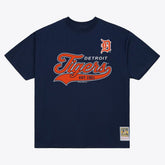 Detroit Tigers Mitchell & Ness Script Sweep Arch T-Shirt Sale