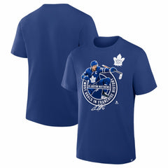 Auston Matthews Toronto Maple Leafs Most Goals in Franchise History T-Shirt - Blue | NHL Clearance