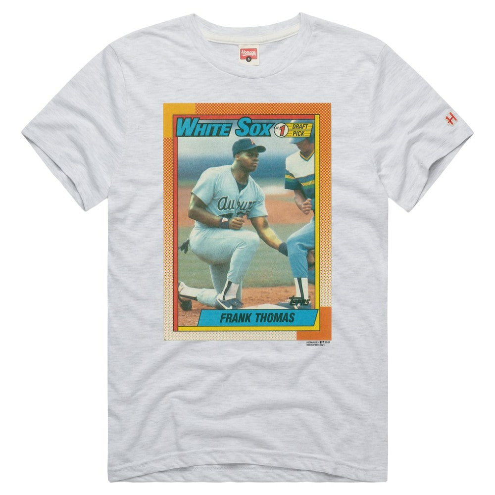 Frank Thomas Chicago White Sox Homage Unisex 1990 Topps Baseball Rookie Tri-Blend T-Shirt Outlet