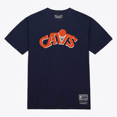 Mitchell & Ness Cleveland Cavaliers Unisex Hardwood Classics Arch T-Shirt Navy