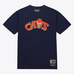 Mitchell & Ness Cleveland Cavaliers Unisex Hardwood Classics Arch T-Shirt Navy