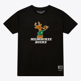 Mitchell & Ness Milwaukee Bucks Unisex Hardwood Classics Arch T-Shirt Black