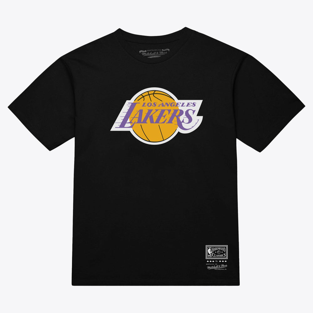 Mitchell & Ness Los Angeles Lakers Unisex Hardwood Classics Arch T-Shirt Black