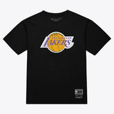Mitchell & Ness Los Angeles Lakers Unisex Hardwood Classics Arch T-Shirt Black