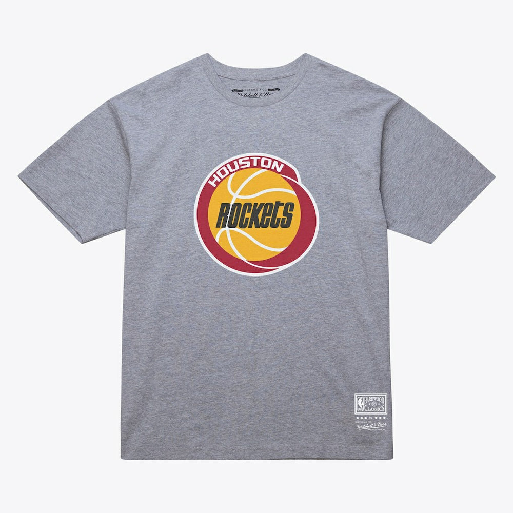 Mitchell & Ness Houston Rockets Unisex Hardwood Classics Arch T-Shirt Heather Gray