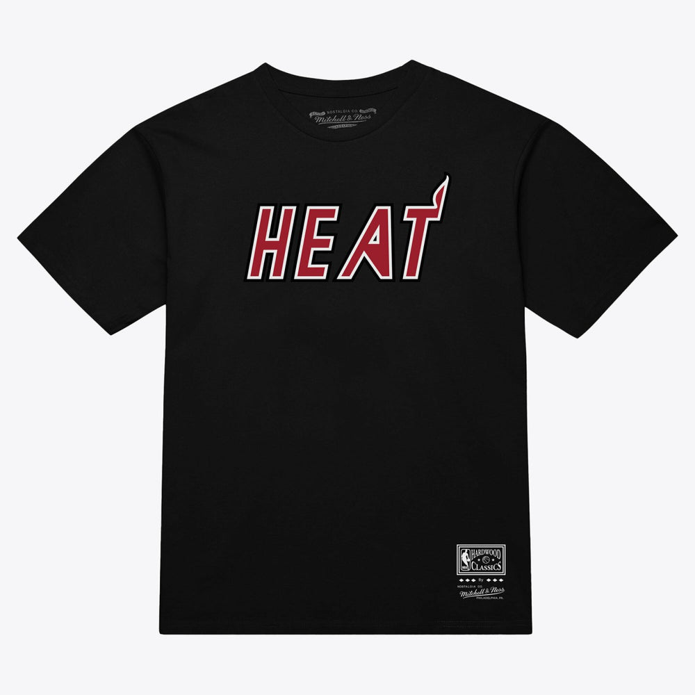 Mitchell & Ness Miami Heat Unisex Wordmark T-Shirt Black
