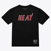 Mitchell & Ness Miami Heat Unisex Wordmark T-Shirt Black