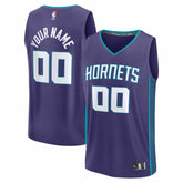 Fanatics Charlotte Hornets Fastbreak Custom Jersey Statement Edition Purple