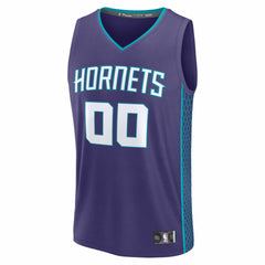Fanatics Charlotte Hornets Fastbreak Custom Jersey Statement Edition Purple