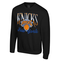 New York Knicks Stadium Essentials Unisex Sky High Fleece Sweatshirt Black