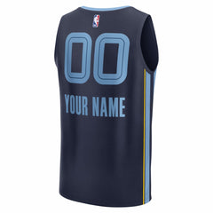 Fanatics Memphis Grizzlies Youth Fastbreak Custom Jersey Icon Edition Navy