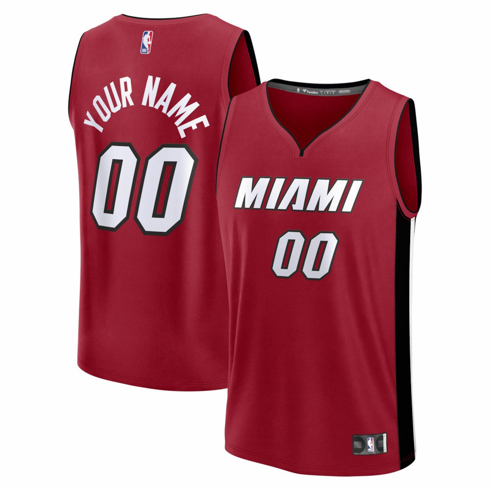 Fanatics Miami Heat Fastbreak Custom Jersey Statement Edition Red