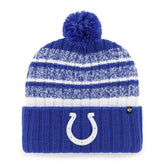 Indianapolis Colts '47 Tavern Cuffed Knit Hat with Pom - Royal/White - 47 brand