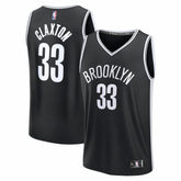Fanatics Nic Claxton Brooklyn Nets Fast Break Replica Jersey Black Icon Edition