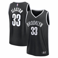 Fanatics Nic Claxton Brooklyn Nets Fast Break Replica Jersey Black Icon Edition