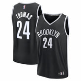 Fanatics Cam Thomas Brooklyn Nets Fast Break Replica Jersey Black Icon Edition
