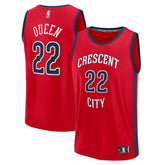 Fanatics Derik Queen New Orleans Pelicans Fast Break Replica Player Jersey Statement Edition Red