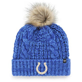 Indianapolis Colts '47 Women's Meeko Cuffed Knit Hat with Pom - Royal - 47 brand