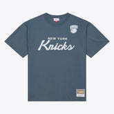 Mitchell & Ness New York Knicks Thunderstorm T-Shirt Blue