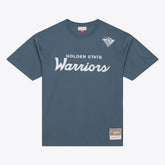 Mitchell & Ness Golden State Warriors Thunderstorm T-Shirt Blue