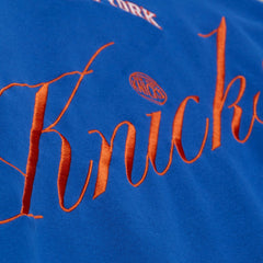 Mitchell & Ness New York Knicks Women's Hardwood Classics Script Lightweight Sweatshirt Royal