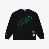 Mitchell & Ness Boston Celtics Women's Hardwood Classics Script Lightweight Sweatshirt Black