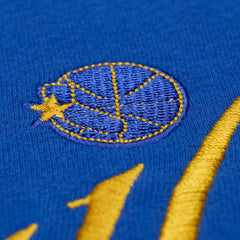 Mitchell & Ness Golden State Warriors Women's Hardwood Classics Script Lightweight Sweatshirt Royal