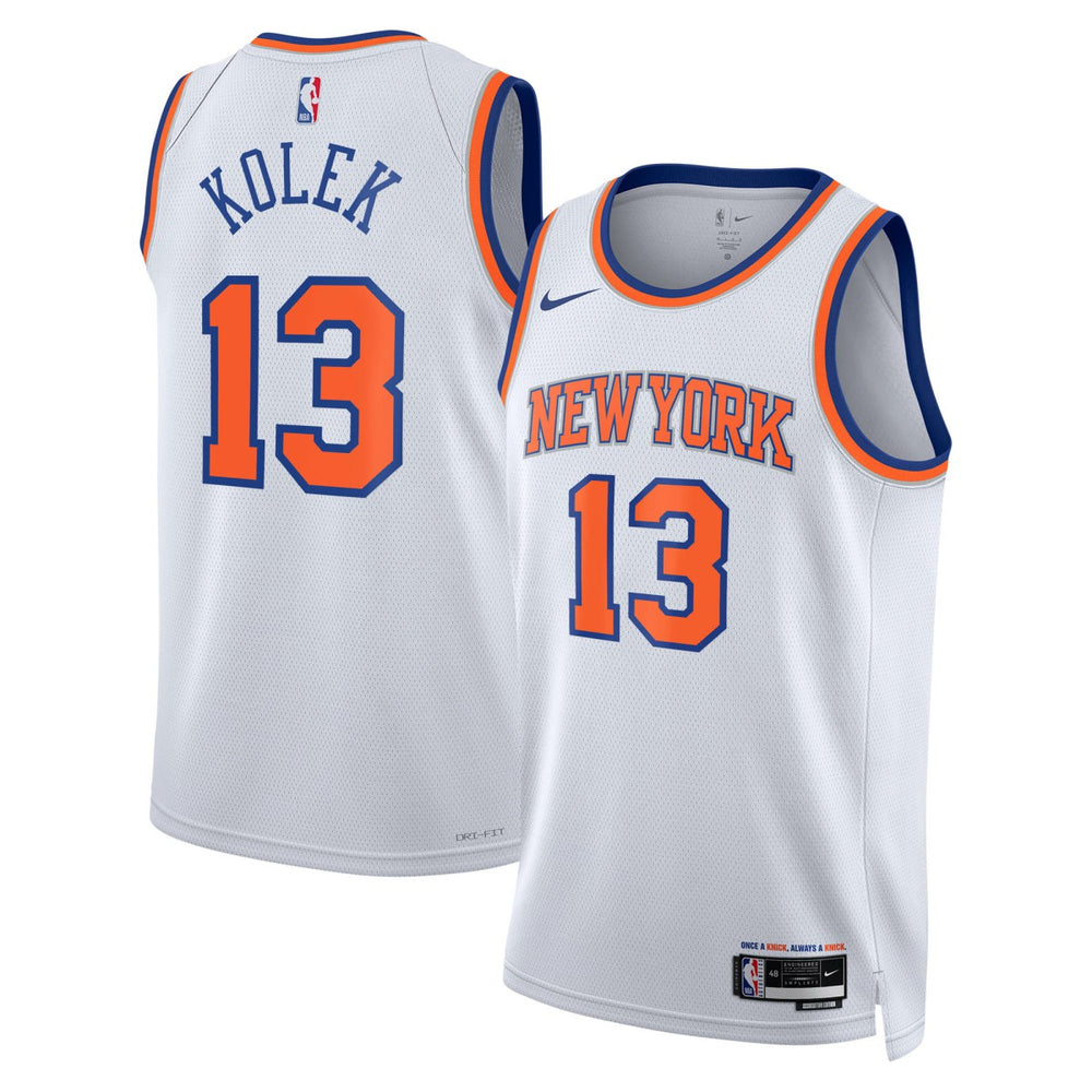 Nike Tyler Kolek New York Knicks Unisex Swingman Jersey Association Edition White