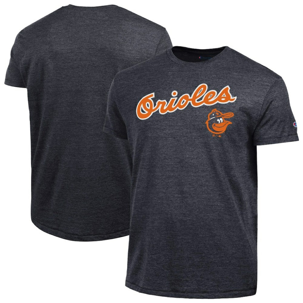 Baltimore Orioles Champion Cooperstown Wordmark Lockup Tri-Blend T-Shirt for sale