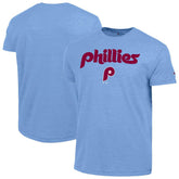 Philadelphia Phillies Champion Cooperstown Wordmark Lockup Tri-Blend T-Shirt Outlet