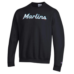 Miami Marlins Champion Powerblend Wordmark Sweatshirt Online