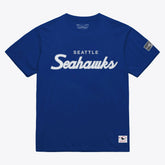 Seattle Seahawks Head Coach Classic T-Shirt - Royal - Mitchell & Ness
