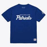 New England Patriots Head Coach Classic T-Shirt - Royal - Mitchell & Ness