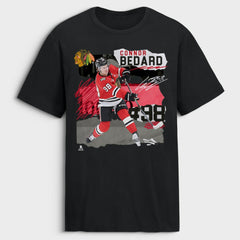 Connor Bedard Chicago Blackhawks Fresh Ice T-Shirt - Black | NHL discount