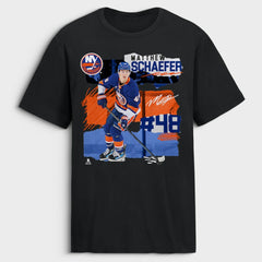 Matthew Schaefer New York Islanders Fresh Ice T-Shirt - Black | NHL Lifestyle