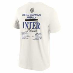 Fanatics - Inter Milan 2025 CWC US Tour T-Shirt - Cream