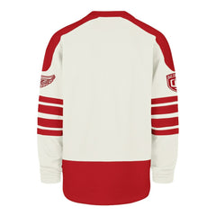 Detroit Red Wings '47 Pond Hockey Trio Eternal Lacer Sweatshirt - Cream | 47 brand on sale