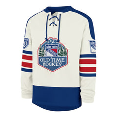 New York Rangers '47 Pond Hockey Trio Eternal Lacer Sweatshirt - Cream | 47 brand sale