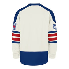 New York Rangers '47 Pond Hockey Trio Eternal Lacer Sweatshirt - Cream | 47 brand sale