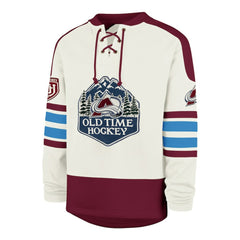 Colorado Avalanche '47 Pond Hockey Trio Eternal Lacer Sweatshirt - Cream | 47 brand discount