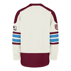 Colorado Avalanche '47 Pond Hockey Trio Eternal Lacer Sweatshirt - Cream | 47 brand discount